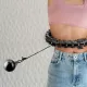 Image 6 for Хулахуп Queenfit регульований масажний з обважнювачем чорний