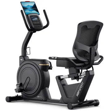 Горизонтальний велотренажер Hop-Sport HS-5000L Ranker чорно-золотистий