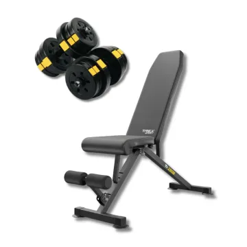 Набор Besport PowerPro гантели 2х21кг со скамьей TX-150B