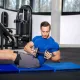 Image 3 for Мат гимнастический жесткий Gymtek 5см темно-синий