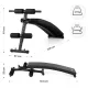 Image 19 for Наклонная скамья для тренировок пресса Gymtek XL200 с эспандерами для дома