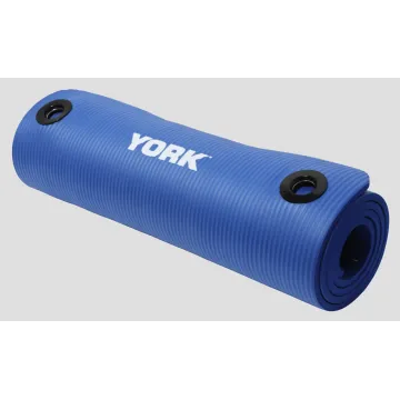Мат для фитнеса с отверстиями York Fitness NBR 1см синий