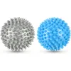 Набір масажних м'ячів Gymtek 70 мм 2 шт твердий/м'який сіро-блакитний