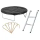 Image 8 for Батут Hop-Sport 8ft (244см) зеленый с внешней сеткой