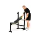 Image 14 for Тренировочная скамейка Besport WB-003 горизонтальная для жима со стойкой под штангу