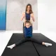 Image 7 for Гімнастичний мат Gymtek DuoFlex 240×120×4см складаний для фітнесу чорний