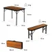 Image 3 for Стол туристический раскладной Outtec + 2 скамейки коричневый