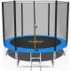 Батут Funfit 8ft (252см) синій з зовнішньою сіткою