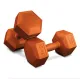 Image 2 for Гантели для фитнеса композитные Hop-Sport HS-C060DS 2х6кг оранжевый