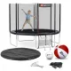 Image 3 for Батут Hop-Sport 10ft (305см) чорно-синій з зовнішньою сіткою (4 ноги)