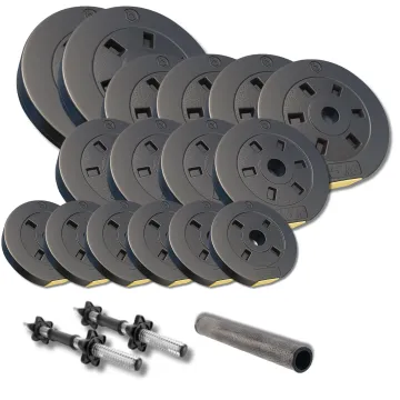 Набор гантели-штанга 2в1 Besport PowerPro 59кг с переходником