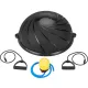 Image 1 for Балансувальна півсфера Gymtek Flex Core Half Ball 58см з еспандерами + насос чорний