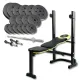 Image 1 for Набір Besport PowerPro 68кг з прямим грифом та лавою WB-003