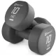 Image 1 for Гантелі для фітнесу неопренові круглі Hop-Sport HS-V100DR 2x10кг сірий