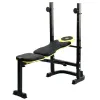 Тренировочная скамейка Besport WB-003 горизонтальная для жима со стойкой под штангу