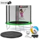 Image 2 for Батут Hop-Sport 8ft (244см) зеленый с внешней сеткой