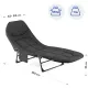 Image 14 for Шезлонг-ліжко туристичне Outtec Sun Zen розкладне м'яке з матрацом чорний