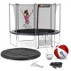 Image 10 for Батут Hop-Sport 10ft (305см) черно-синий с внутренней сеткой (4 ноги)