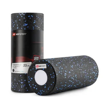 Роллер массажер (валик, ролик) Hop-Sport 3 в 1 EPP 33см HS-P033DYG черно-синий