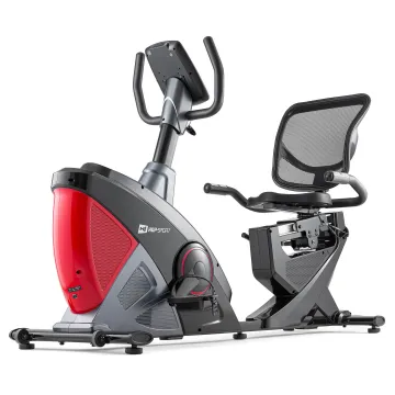 Горизонтальный велотренажер Hop-Sport HS-070L Helix красный iConsole+