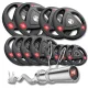 Image 1 for Набір олімпійський Hop-Sport PRO 140кг з W-подібним грифом