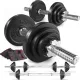 Image 1 for Гантелі металічні Hop-Sport 2х10кг з подовженим грифом