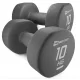 Image 6 for Гантелі для фітнесу неопренові круглі Hop-Sport HS-V100DR 2x10кг сірий