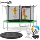 Image 2 for Батут Hop-Sport 12ft (366см) зеленый с внутренней сеткой