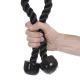 Image 4 for Канат для тяги York Fitness подвійний хват на трицепс з обертовим підвісом, хром