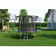 Image 3 for Батут Hop-Sport Premium 10ft (305см) черно-серый с внутренней сеткой
