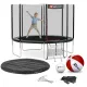 Image 5 for Батут Hop-Sport 10ft (305см) чорно-зелений з зовнішньою сіткою (4 ноги)