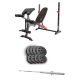 Image 1 for Набор Hop-Sport Premium 39кг со скамьей HS-1095 и штангой