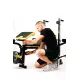 Image 12 for Лавка тренувальна Besport WB-004 для жиму зі стійкою під штангу та партою Скотта