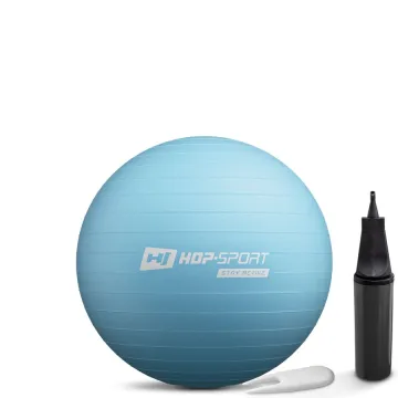 Фітбол Hop-Sport 45см блакитний + насос