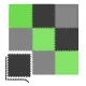 Image 4 for Мат-пазл Hop-Sport EVA 1см HS-A010PM - 9 частей черный/серый/зеленый