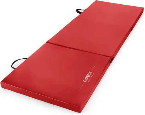 Мат гимнастический жесткий Gymtek 5см красный