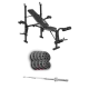 Image 1 for Набір Hop-Sport Premium 39кг з лавою TX-055 та штангою