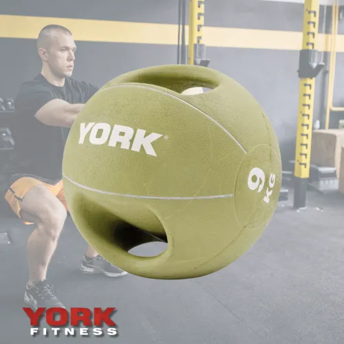 Преимущества медицинского мяча York Fitness: