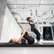 Image 4 for Гімнастичний мат Gymtek DuoFlex 240×120×4см складаний для фітнесу чорний