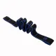 Image 6 for Резинка для фітнесу з петлями Gymtek Queenfit 86,5 х 4см чорно-блакитна