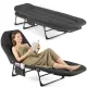 Image 2 for Шезлонг-ліжко туристичне Outtec Sun Zen розкладне м'яке з матрацом чорний