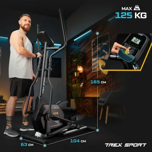 Орбітрек Trex Sport TX-700CT Steel магнітний чорний