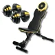 Image 1 for Набір Besport PowerPro гантелі 2х18,5кг з лавою WB-002