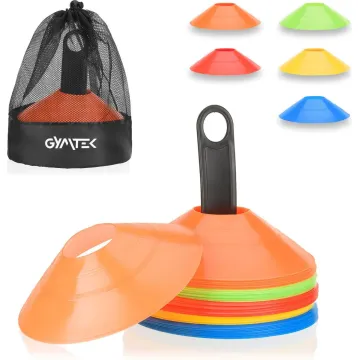 Набор фишек для тренировок Gymtek 18см*5см / 50шт разноцветные