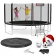 Image 3 for Батут Hop-Sport 14ft (427см) черно-зеленый с внешней сеткой