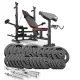 Image 1 for Набор Hop-Sport Strong 179кг со скамьей HS-1075