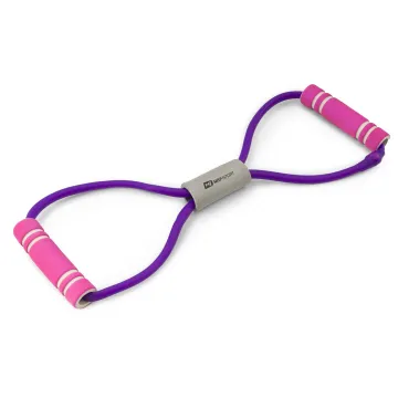 Эспандер резиновый с ручками Hop-Sport HS-L042YG фиолетовый