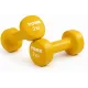 Image 1 for Гантели для фитнеса виниловые круглые York Fitness 2х2кг желтый