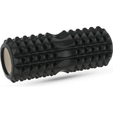 Масажний ролик Gymtek для йоги та фітнесу EVA 33*10,5см чорний