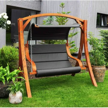 Садова гойдалка Di Volio Pergia двомісна сірий